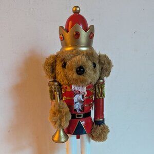 NWT 10" Teddy Bear Soldier Nutcracker Christmas Holiday Decor Michael's Ashland